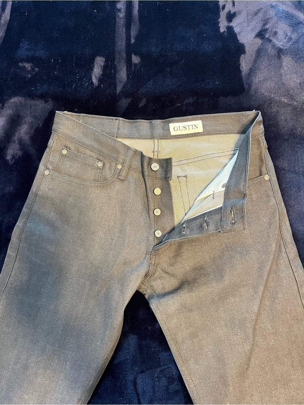NWOT Slim Fit Black/Grayish Men’s Jeans - Picture 4 of 11